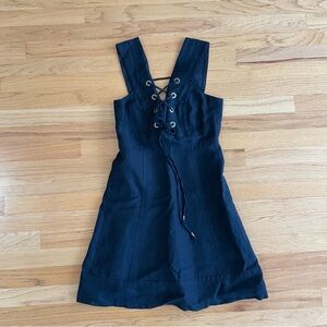 Black Linen JCrew Criss Cross Dress